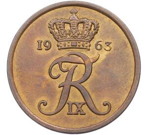 5 эре 1963 года Дания — Фото №1