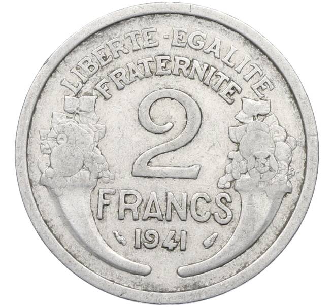 Монета 2 франка 1941 года Франция (Артикул: K12-78032) — Фото №1
