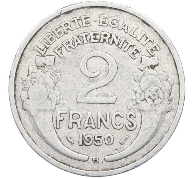 Монета 2 франка 1950 года B Франция (Артикул: K12-78033) — Фото №1