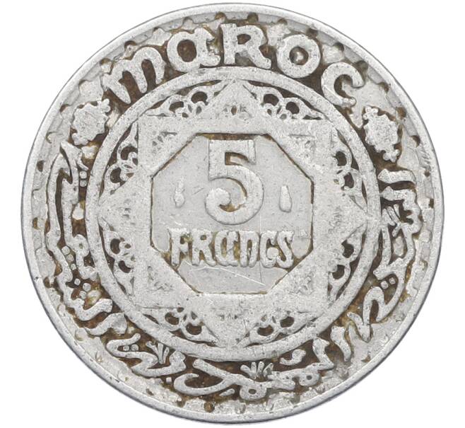 Монета 5 франков 1951 года (AH 1370) Марокко (Французский протекторат) (Артикул: K12-78042) — Фото №2