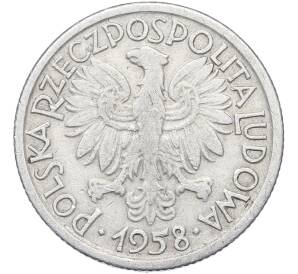 2 злотых 1958 года Польша — Фото №2