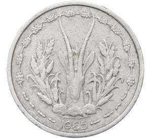 1 франк 1965 года Западно-Африканский валютный союз — Фото №1