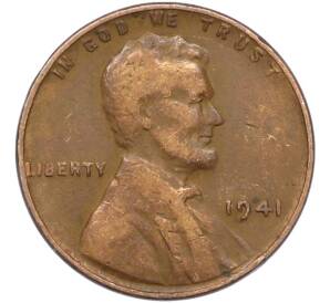 1 цент 1941 года США — Фото №1