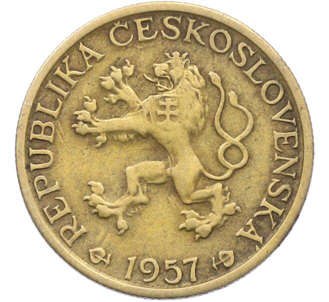 Монета 1 крона 1957 года Чехословакия (Артикул: K12-78084) — Фото №2