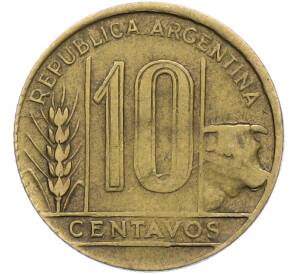 10 сентаво 1950 года Аргентина — Фото №2