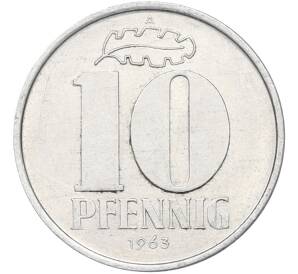 10 пфеннигов 1963 года A Восточная Германия (ГДР) — Фото №1