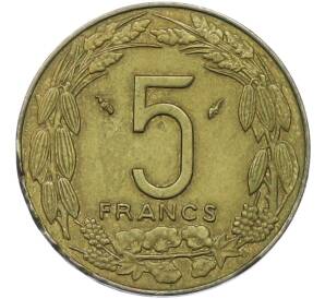 5 франков 1978 года Центрально-Африканский валютный союз — Фото №2