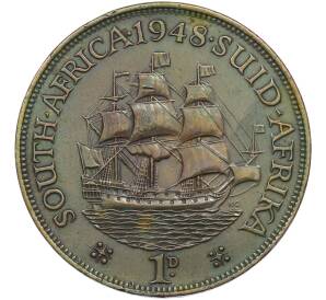 1 пенни 1948 года Британская Южная Африка — Фото №1
