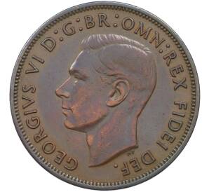 1 пенни 1951 года Австралия — Фото №2