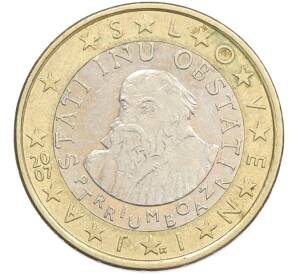 1 евро 2007 года Словения — Фото №1