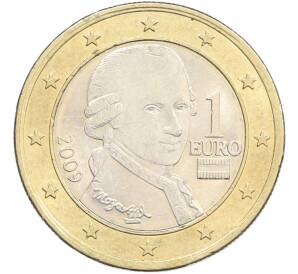 1 евро 2009 года Австрия — Фото №1
