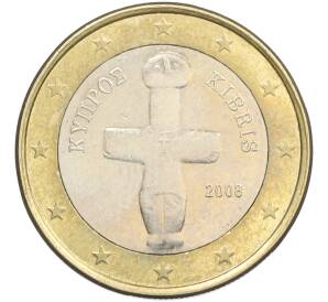 1 евро 2008 года Кипр — Фото №1