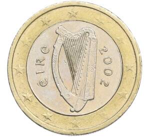 1 евро 2002 года Ирландия — Фото №1