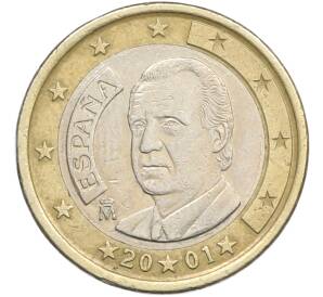 1 евро 2001 года Испания — Фото №1