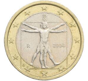 1 евро 2004 года Италия — Фото №1