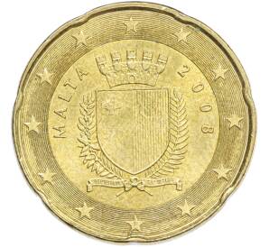 20 евроцентов 2008 года Мальта — Фото №1