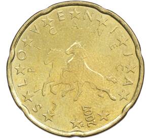 20 евроцентов 2007 года Словения — Фото №1