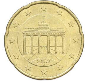 20 евроцентов 2002 года J Германия — Фото №1