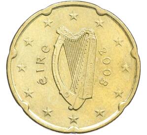 20 евроцентов 2008 года Ирландия — Фото №1