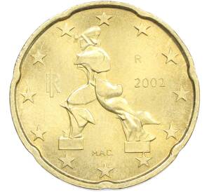 20 евроцентов 2002 года Италия — Фото №1