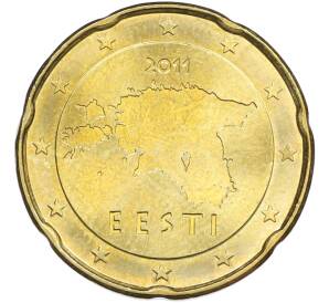 20 евроцентов 2011 года Эстония — Фото №1