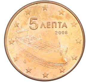 5 евроцентов 2008 года Греция — Фото №1