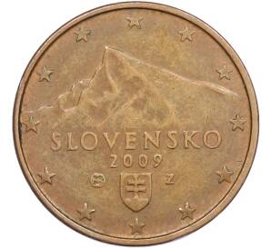 5 евроцентов 2009 года Словакия — Фото №1