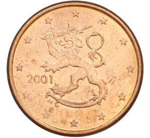 5 евроцентов 2001 года Финляндия — Фото №1