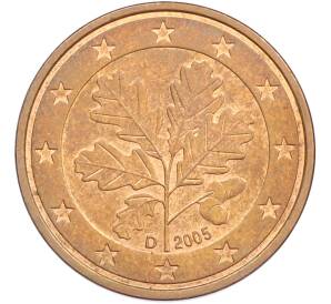 5 евроцентов 2005 года D Германия — Фото №1