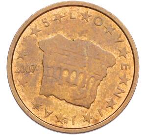 2 евроцента 2007 года Словения — Фото №1