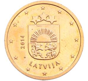 2 евроцента 2014 года Латвия — Фото №1