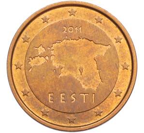 2 евроцента 2011 года Эстония — Фото №1