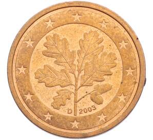 2 евроцента 2003 года D Германия — Фото №1