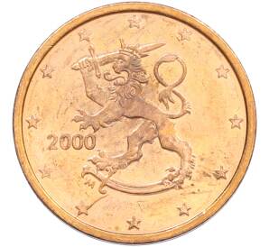 2 евроцента 2000 года Финляндия — Фото №1