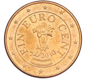 1 евроцент 2010 года Австрия — Фото №1