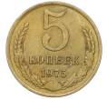Монета 5 копеек 1975 года (Артикул: K12-78154) — Фото №1