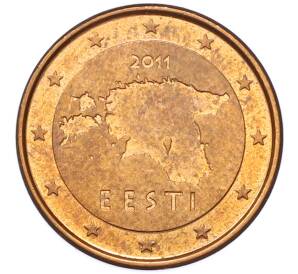 1 евроцент 2011 года Эстония — Фото №1