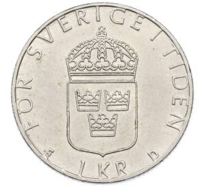 1 крона 1989 года Швеция — Фото №2