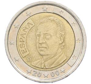 2 евро 2000 года Испания — Фото №1