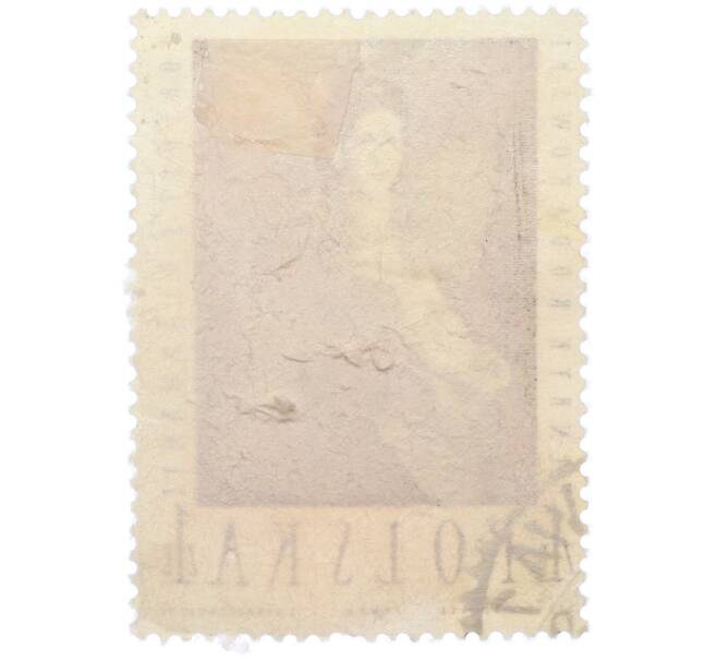 Почтовая марка 1 злотый 1959 года Польша «Портрет госпожи де Романе (Генрик Родаковский)» (Артикул: K12-78289) — Фото №2