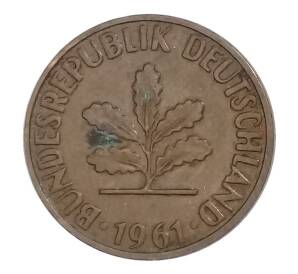 2 пфеннига 1961 года J Германия — Фото №1
