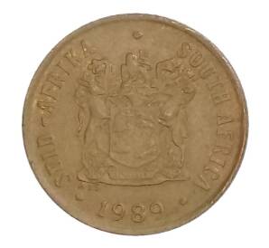 1 цент 1989 года ЮАР — Фото №1