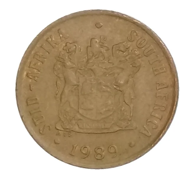 Монета 1 цент 1989 года ЮАР (Артикул M2-34724)