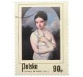 Почтовая марка 90 грошей 1974 года Польша «Девушка с голубем» (Артикул: K12-78332) — Фото №1