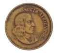 Монета 1 цент 1967 года ЮАР (надпись на английском языке «SOUTH AFRICA») (Артикул M2-34726)