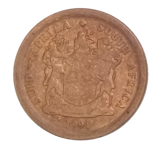 Монета 2 цента 1991 года ЮАР (Артикул M2-34727)