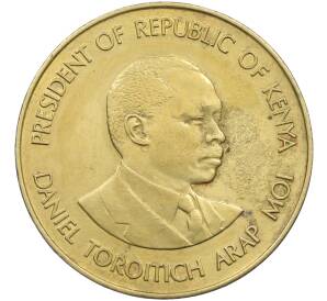 10 центов 1990 года Кения — Фото №2