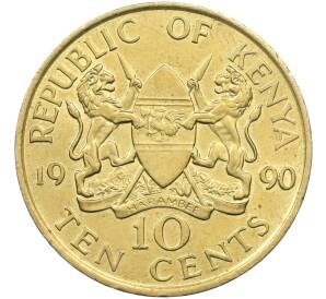 10 центов 1990 года Кения — Фото №1
