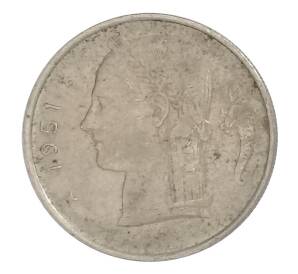 1 франк 1951 года Бельгия — Надпись на французском (BELGIQUE) — Фото №1