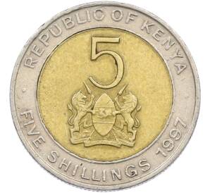 5 шиллингов 1997 года Кения — Фото №1